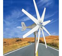 XDLYWUZIQ Kit De Aerogenerador Vertical Portátil De 3000 W con Controlador Mppt para Generación De Energía En Hogares Y Exteriores. Apto para Sistemas Solares Híbridos 24V