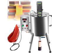 XDLYWUZIQ Máquina Mezcladora Y Llenadora con Calentamiento De 15 L/30 L, Máquina Llenadora Manual De Pasta con Tolva Mezcladora para Cosméticos, Salsa Picante, Mostaza, Crema, Miel Y Pintalabios. 15L