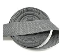 XDMING 15mm 20mm 25mm 30mm 38mm de Ancho 5 Yardas Correa Gris Correas de Nailon Mochila Bolsas con flejes artesanías