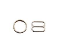 XDMING 20/40 juegos de hebillas trideslizantes de anillo redondo de Metal de 6-20mm para ropa interior, sujetador, cierre ajustable, conectores de Bikini, gancho, accesorios de costura para ropa DIY