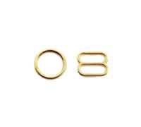 XDMING 20/40 juegos de hebillas trideslizantes de anillo redondo de Metal de 6-20mm para ropa interior, sujetador, cierre ajustable, conectores de Bikini, gancho, accesorios de costura para ropa DIY