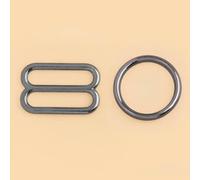 XDMING 50 Juegos de Hebilla de Anillo Redondo de 6-15mm, Sujetador, Ropa Interior, Ajuste de Bikini, Cierre Deslizante, Tirantes, Vestidos, Conector de Correa, Accesorios de Gancho