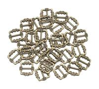 XDMING 50 unids/Set 9mm Mini Hebillas de cinturón Tri-Glide Hechas a Mano Costura muñeca Bolsas Hebillas DIY para muñecas Botones muñeca Zapatos Accesorios de Ropa
