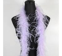 XDMING Boa de Plumas de Avestruz esponjosas de 2 Metros, Accesorios para Manualidades, Plumas de 1 Capa, Boa para Boda, Bricolaje, decoración de Vestidos, Chal, Bufanda, Boa