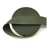 XDMING Correa Verde Militar de 15mm, 20mm, 25mm, 30mm, 38mm de Ancho, 5 Yardas, Correas de Nailon, Mochila, Bolsos con flejes, Manualidades
