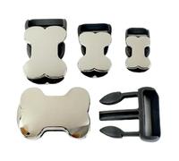 XDMING Hebillas de Liberación lateral de Metal para Collar de mascota, hebilla de inserción para mochila, correas, cierre de ajuste, accesorios de equipaje DIY, 10-25mm, 2 uds.