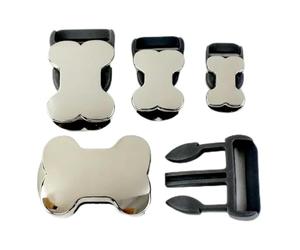 XDMING Hebillas de Liberación lateral de Metal para Collar de mascota, hebilla de inserción para mochila, correas, cierre de ajuste, accesorios de equipaje DIY, 10-25mm, 2 uds.