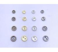 XDMING Mini Botones para muñeca de Dos Agujeros, 5mm/6mm/7mm/8mm, artesanía de Costura, Ropa para muñecas, Suministro de Costura