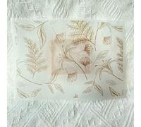 XDMING Papel Encerado para Envolver jabón Hecho a Mano con Estampado Floral de Lirios, 80% Transparente, ecológico, 100 Hojas por Lote