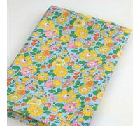 XDMING Tela Liberty Hecha a Mano con Estampado de Cerezas pequeñas, Fina, de Popelina de algodón, londinense, para Coser Vestidos, Patchwork, Bricolaje, por Metro.