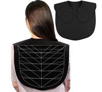 XDONEF Collar guía de corte de cabello, capa de corte de silicona impermeable para estilista, alfombrilla de corte de pelo para hombros, alfombrilla de corte de pelo con directrices, envoltura de