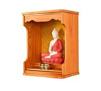 XDOPIRRS Altar Budista de Pared de Madera Maciza, Mesa de meditación con diseño Chino, con Plataforma de ofrendas Extensible, Adecuada para templos y hogares.(B,45.5 * 30 * 58cm/19.7 * 11.8 * 22.8in)