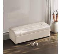 XDOPIRRS Baul Almacenaje Dormitorio Banco Pie de Cama con Estructura de Madera Maciza Puf Arcón Revestimiento de Cuero PU y Patas Reforzadas Banqueta Multiusos Recibidor Salon Entrada(A,150cm/59in)
