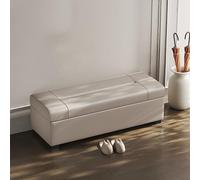 XDOPIRRS Baul Almacenaje Dormitorio Banco Pie de Cama con Estructura de Madera Maciza Puf Arcón Revestimiento de Cuero PU y Patas Reforzadas Banqueta Multiusos Recibidor Salon Entrada(B,80cm/31.5in)