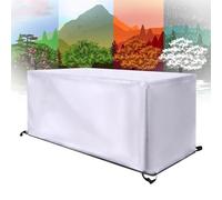 XDPBLM Funda Mesa Exterior Impermeable 50x50x50cm(LxWxH) Rectangular Tejido 420D Oxford Cubre Mueble Jardin Funda Impermeable Anti-UV Resitente al Polvo para Juego de Muebles Mesa de Jardín
