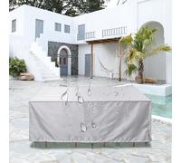 XDPBLM Funda Muebles de Jardín Rectangular Patio Protectora para Muebles Funda Sofa Jardin 210x75x65cm/LxWxH Exterior Impermeable Resitente al Polvo Cordón en La Parte Inferior