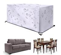 XDPBLM Funda Muebles Exterior Impermeable 100x100x100cm(LxWxH) Fundas para Muebles de Exterior 420D para Juegos Muebles Patio, Funda para Sofá, Mesa y Silla, Anti-UV, Lluvia, Polvo, Prueba de Viento