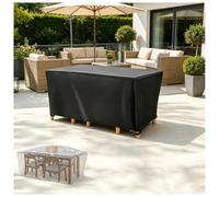 XDPBLM Funda para Muebles de Jardín Exterior 280x90x135cm/LxWxH Fundas Protectora para Conjuntos de Muebles, Anti Viento Anti UV para Mesas Sillas Sofás Exterior, Funda Mesa Jardin Cuadrada