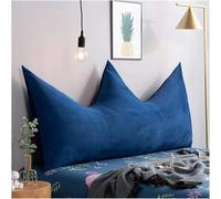 XDRGOOIUY Almohada de cuña de Terciopelo para cabecera de Cama tamaño King/Queen, Almohada de cuña con Soporte para la Espalda en Forma de Corona para Dormir, Almohadas de Lectura con Funda Ajustable