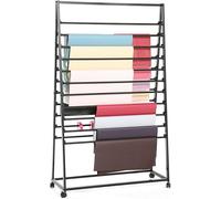 XDRGOOIUY Expositor de pañuelos de Metal, Expositor Comercial de pañuelos para Cintas, Flores, Papel de Regalo, hiyab, Chal de Seda, Pantalones, Corbatas, Cinturones, Toallas