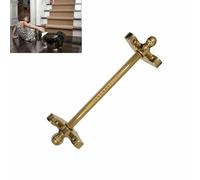 XDRGOOIUY Juego de 1-13 Barras Doradas para alfombras de Escalera, Barras de Soporte de latón para escalones de Escalera, Poste Decorativo Liso para Escalera.