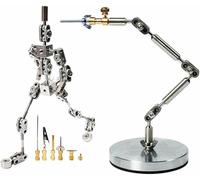XDRGOOIUY Kits de Armadura de Stop Motion para armar, con Figura de marioneta de Metal de 12 a 18 cm para Crear Personajes, Esqueleto humanoide articulado.