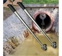 XDRGOOIUY Pértiga telescópica de Acero Inoxidable para muestreo de Agua, Dispositivo de muestreo de Calidad del Agua para desagües industriales, para recolección de muestras de Agua en pozos