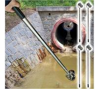 XDRGOOIUY Pértiga telescópica de Acero Inoxidable para muestreo de Agua, Dispositivo de muestreo de Calidad del Agua para desagües industriales, para recolección de muestras de Agua en pozos