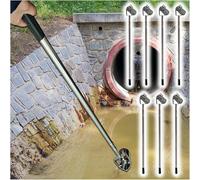 XDRGOOIUY Pértiga telescópica de Acero Inoxidable para muestreo de Agua, Dispositivo de muestreo de Calidad del Agua para desagües industriales, para recolección de muestras de Agua en pozos