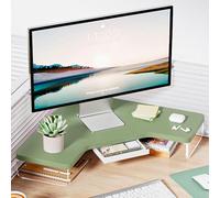 XDRGOOIUY Soporte de Monitor de Esquina Conector de Escritorio de Esquina de Altura Ajustable, Soporte Elevador de Monitor en Forma de L con pies acrílicos, Esquina de elevación de Monitor