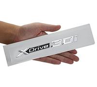 XDrive SDrive 30i Fender - Emblema para maletero de coche, 1 unidad, repuesto para XDrive30i Cars (negro plateado)