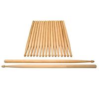 XDrum baquetas de batería Classic 5A Wood Tip 10 pares