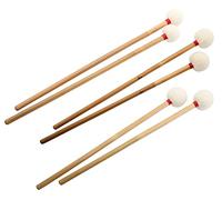 XDrum Baquetas Para Timbal OrquestaSET Bambú (3 pares de baquetas, sonido suave, mazas con cabeza de fieltro, diámetro de cabeza: 35 mm, 43 mm y 48 mm)