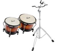 XDrum Bongos Pro Vintage Sunburst SET incl. soporte, Tamaños de bongo: 6
