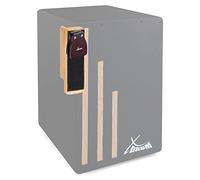 XDrum CK-L Cajon Castañuela Set Grande: castañuela de madera, cierre trasero, tornillos ajustables, tono grave, incluye soporte para accesorios de cajón.
