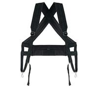 XDrum Correa Pro Para Djembe (correa de hombro para colgar djembes, con 2 mosquetones metálicos, ajustable de 45 a 92 cm, correa adicional que alivia la correa de hombro) negra