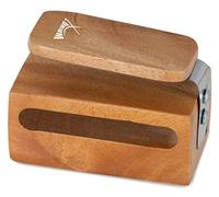 XDrum CW-S Cajon Woodblock, Bloque de madera montable | Cierre de contacto en la parte trasera, Se puede tocar con manos y varillas, Sonido muy penetrante, Tamaño: aprox. 10 x 6 cm