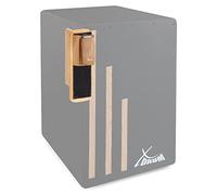 XDrum CW-S Cajon Woodblock Set - Bloque de Madera Montable - Cierre de contacto en la Parte Trasera - Se Puede Tocar Con Manos y Baquetas - Set Ahorro Incluye Soporte Para Accesorios Cajon