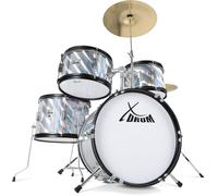 XDrum Junior Pro Kids batería Silver con manual y DVD incluido