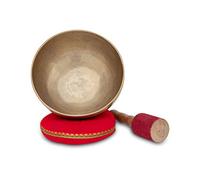 XDrum Omshanti Cuenco Sonoro 20 cm Set Completo - Peso: 1200g - hecho a mano en India - ideal para meditación y terapia - incluye cojín y mazo a juego