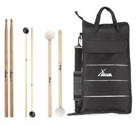 XDrum Orchestra Large Starter Set - Equipamiento básico para percusión orquestal - 1 par de baquetas de batería - 1 par de mazas para xilófono - 1 par de mazas para timbales - Bolsa resistente