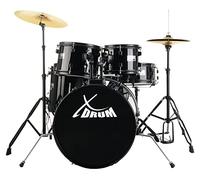 XDrum Rookie 20" Studio Batería Completa Negra in scuela, 14" TT