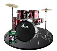 XDrum Rookie 20" Studio Batería Completa Ruby Red in scuela, 14" TT