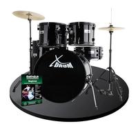 XDrum Rookie 22" Fusion Set Completo de Batería Black in scuela