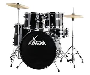 XDrum Semi 20" Studio Batería Midnight Black in scuela, 14" TT