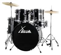 XDrum Semi 20" Studio Batería Midnight Black in scuela, 14" TT