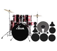 XDrum Semi 22" Standard Batería Lipstick Red Set + Amortiguadores