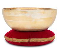 XDrum Set Grande De Cuenco Terapéutico Tonal C - afinado en tonalidad C - para Chakra Raíz (Muladhara) - diámetro aprox. 30 cm - peso aprox. 2800 g - aleación de bronce hecha a mano - incluye cojín