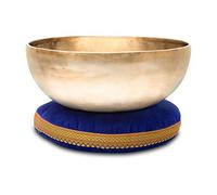 XDrum Set Pequeño De Cuenco Terapéutico Tonal C - afinado en tono C - para Chakra Raíz (Muladhara) - aprox. 26 cm Ø - aprox. 2200 g de peso - aleación de bronce hecha a mano - incluye cojín