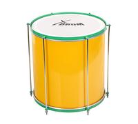 XDrum SSD-1616 Surdo Samba Trommel - bombo brasileño - caja de aluminio - 6 tornillos de afinación - tamaño: 16" x 16" - amarillo-verde